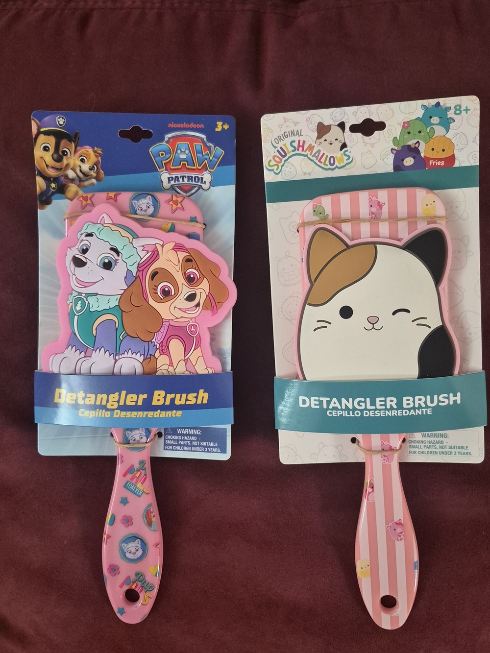 New- 1- Squishmallow & 1- Paw Patrol Brushes.
